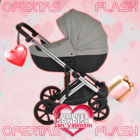 Lote San Valentin: Carrito 3 en 1 EGGO + Minicuna KALINIHTA + Bañera MOREA