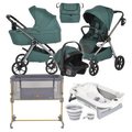 Pack Ahorro: Carrito 3 Piezas Unique + Minicuna Aura + Bañera Plegable Balena - Dulce Sonrisa
