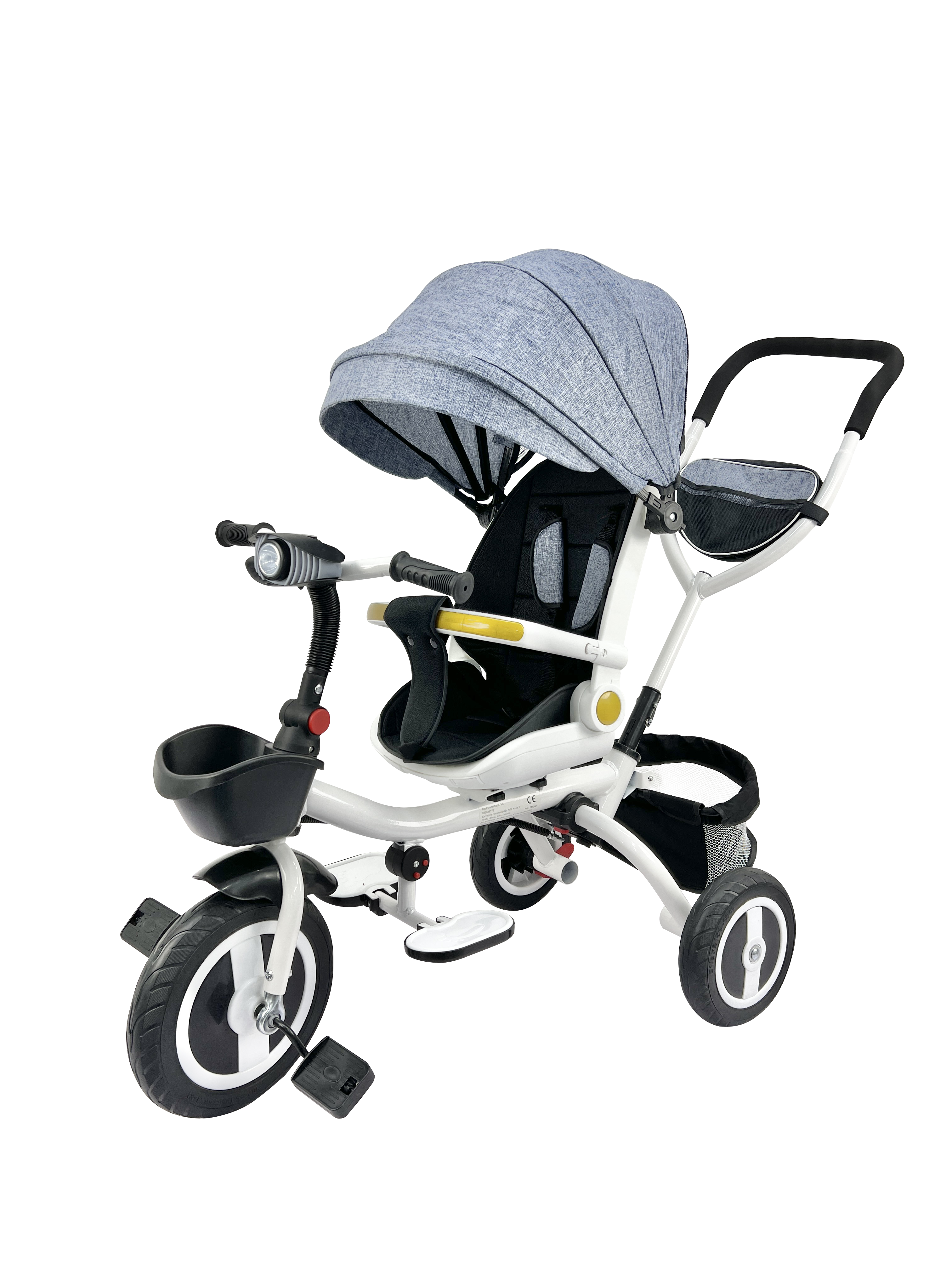 TRICICLO PLEGABLE BOLONIA Gris - Dulce Sonrisa
