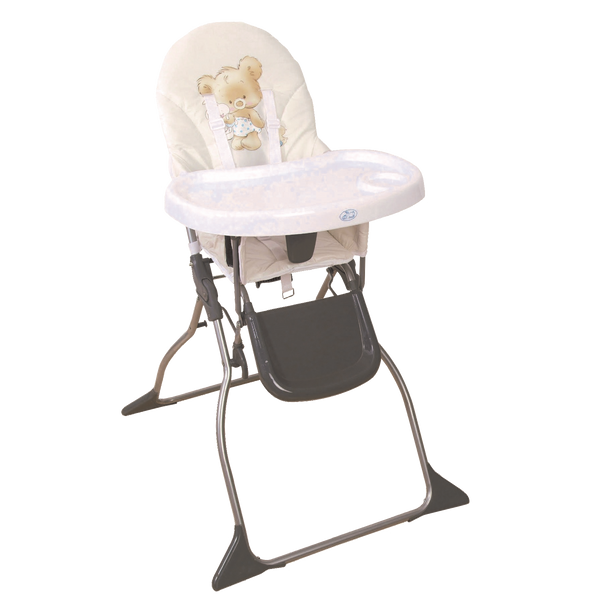 TRONA PLEGABLE CON BANDEJA EXTRAIBLE Beige - Dulce Sonrisa