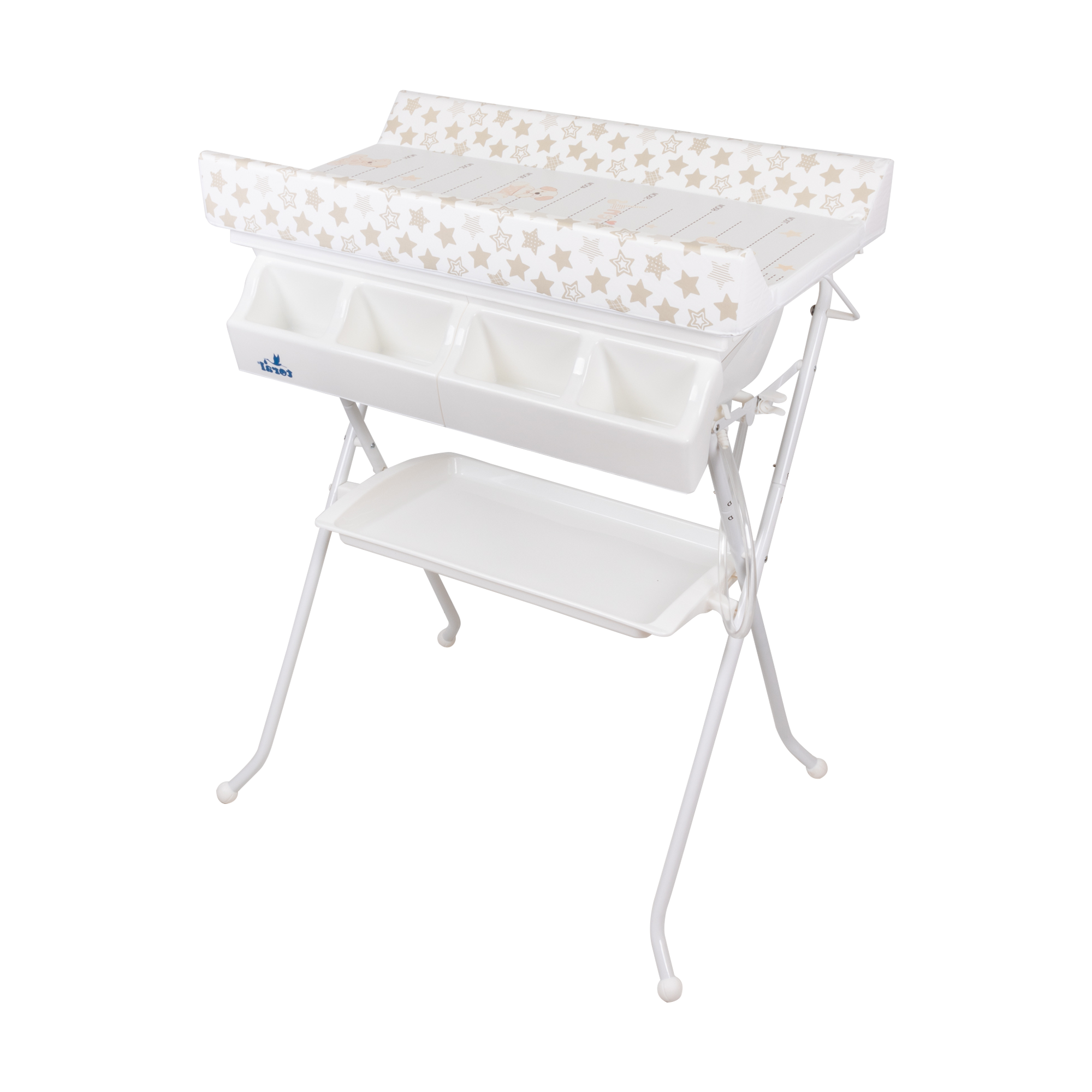 BAÑERA CAMBIADOR TIJERA PLEGABLE Beige - Dulce Sonrisa