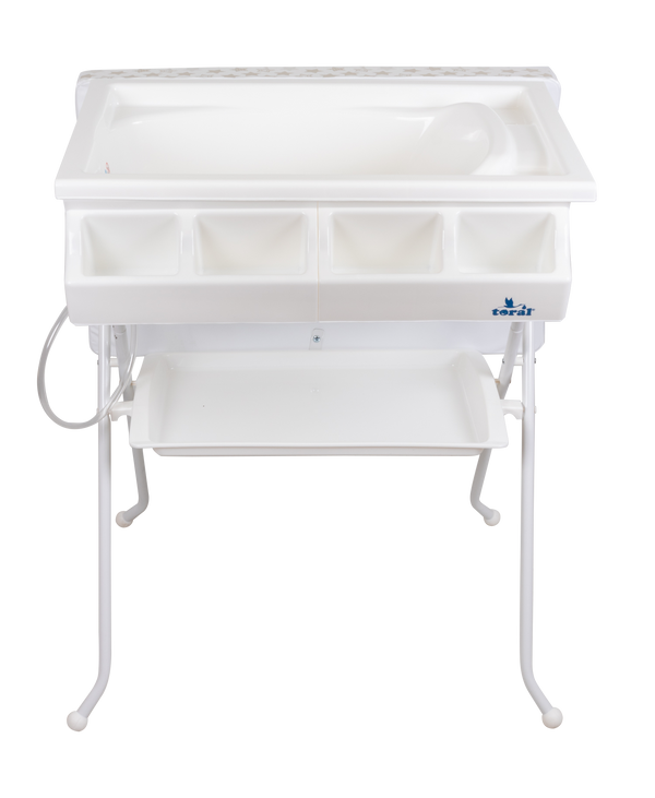 BAÑERA CAMBIADOR TIJERA PLEGABLE Beige - Dulce Sonrisa