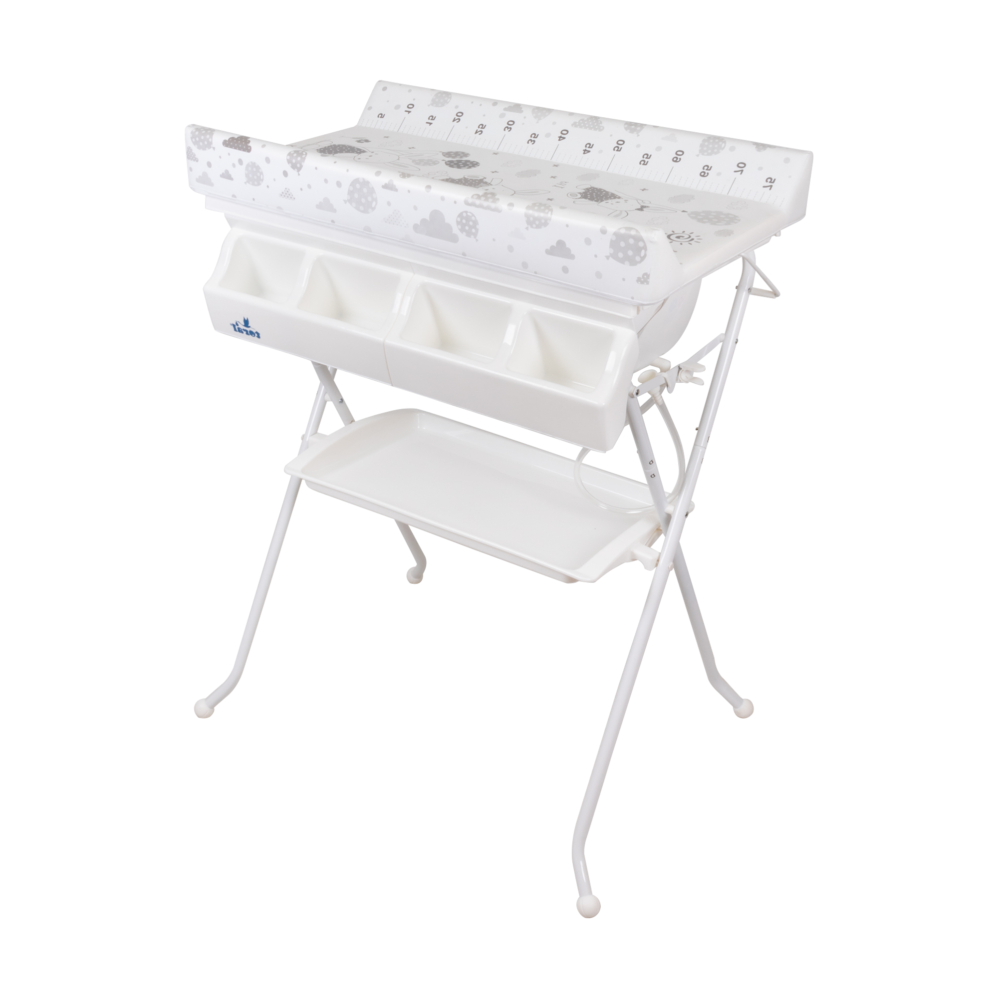 BAÑERA CAMBIADOR TIJERA PLEGABLE Gris - Dulce Sonrisa