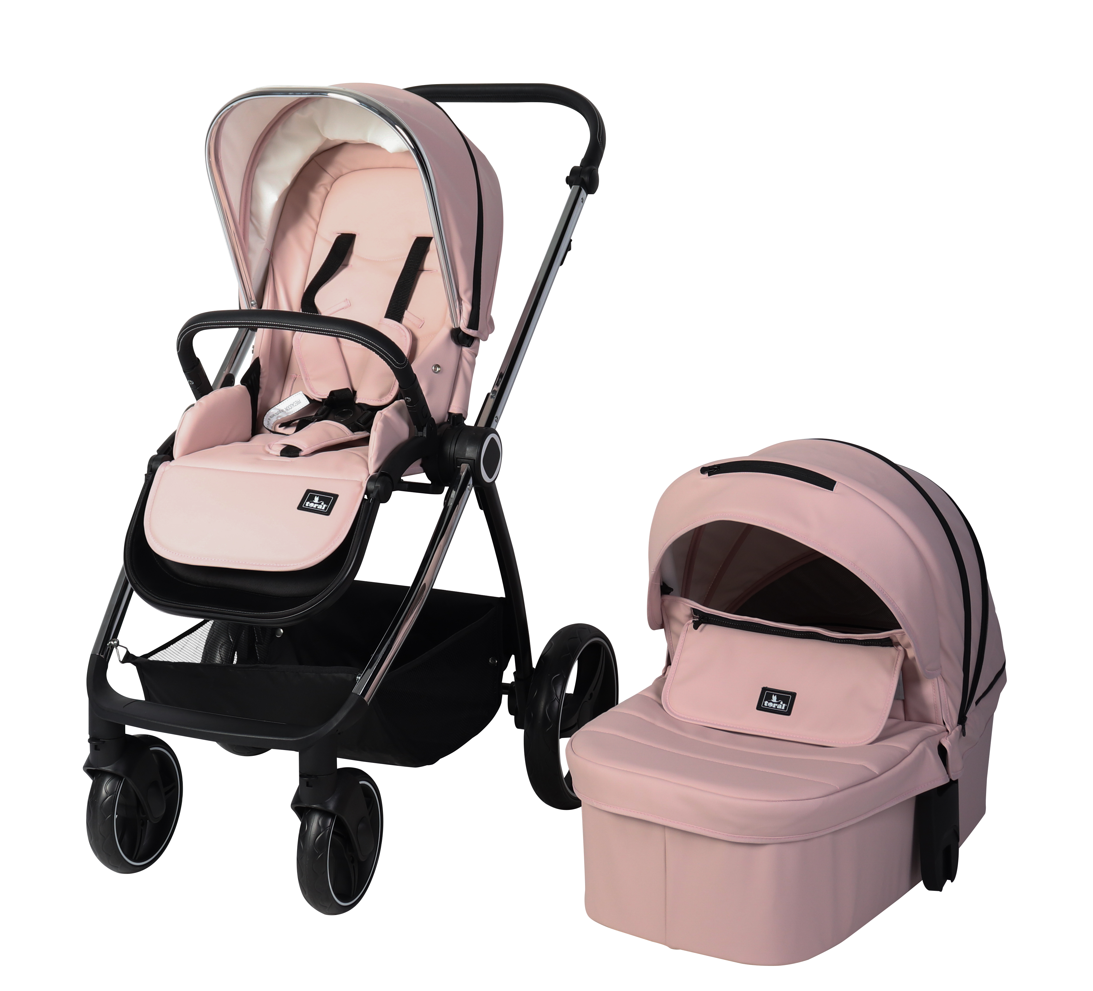 CARRITO DUO ELENA POLIPEL Rosa - Dulce Sonrisa