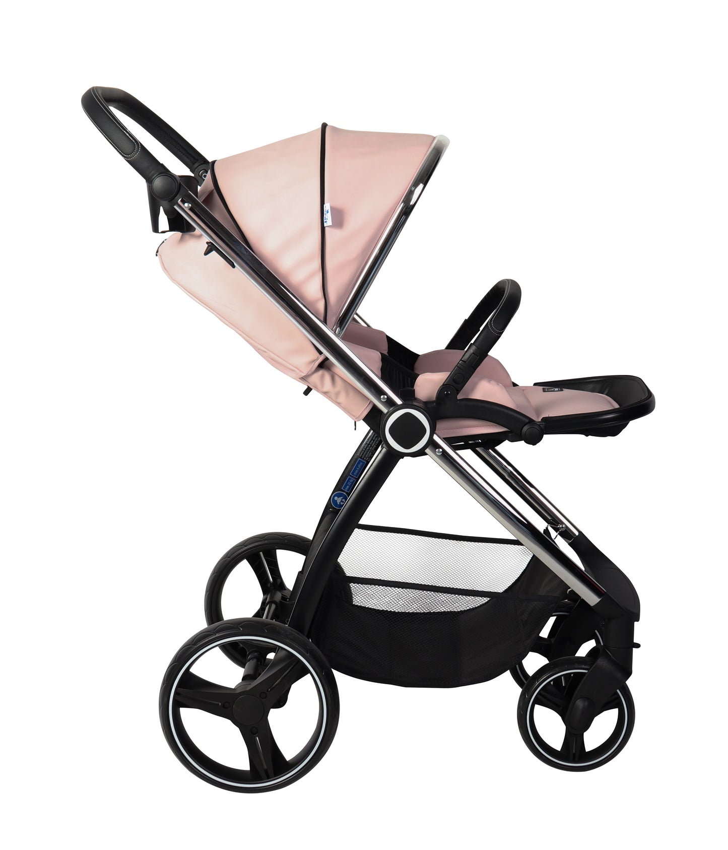 Carrito de bebé ELENA DUO POLIPIEL ROSA de Toral