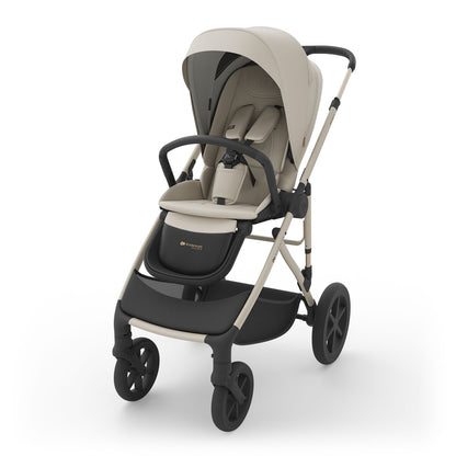 Carrito de bebé PRIME3 TRIO POLIPIEL/TELA BEIGE de KinderKraft