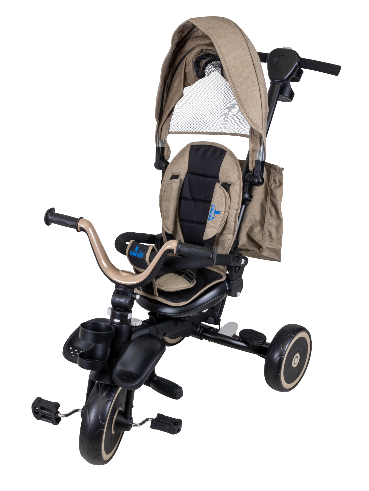 TRICICLO PLEGABLE SIENA Beige - Dulce Sonrisa