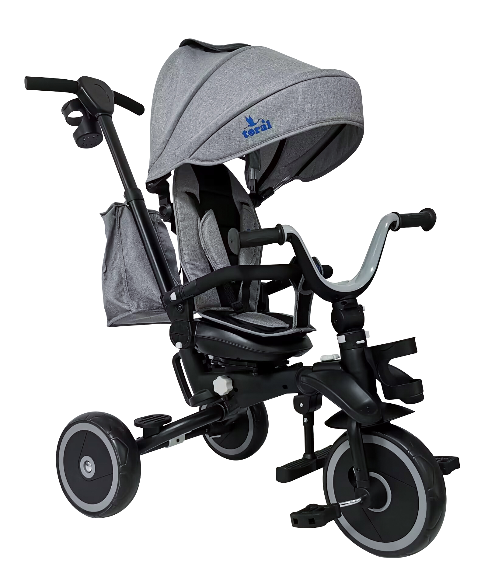 TRICICLO PLEGABLE SIENA Gris - Dulce Sonrisa