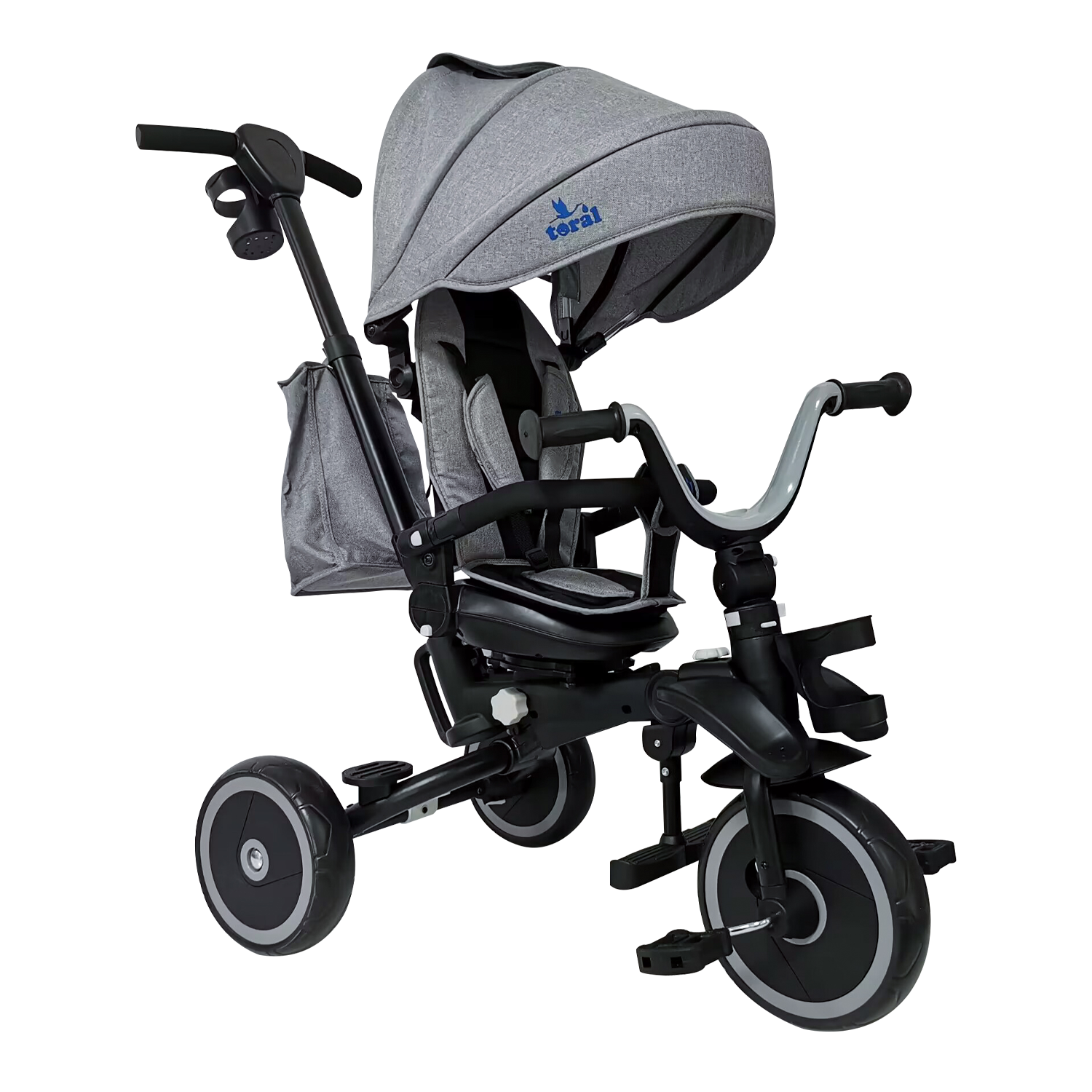 TRICICLO PLEGABLE SIENA Gris - Dulce Sonrisa