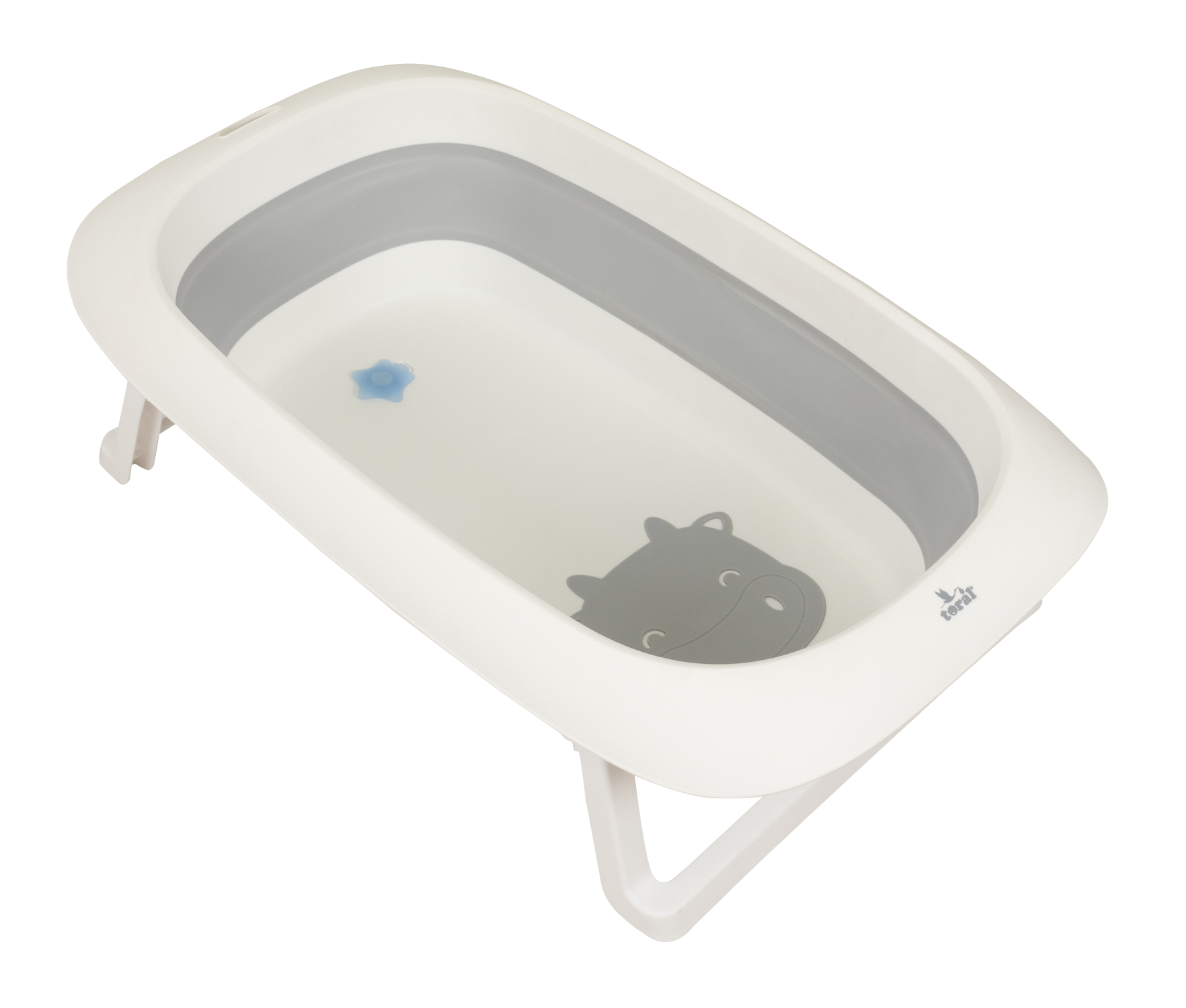 BAÑERA PLEGABLE ECLIPSE CON COJIN Gris - Dulce Sonrisa