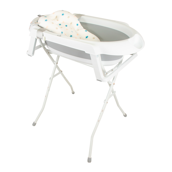 BAÑERA PLEGABLE CONFORT CON COJIN Gris - Dulce Sonrisa