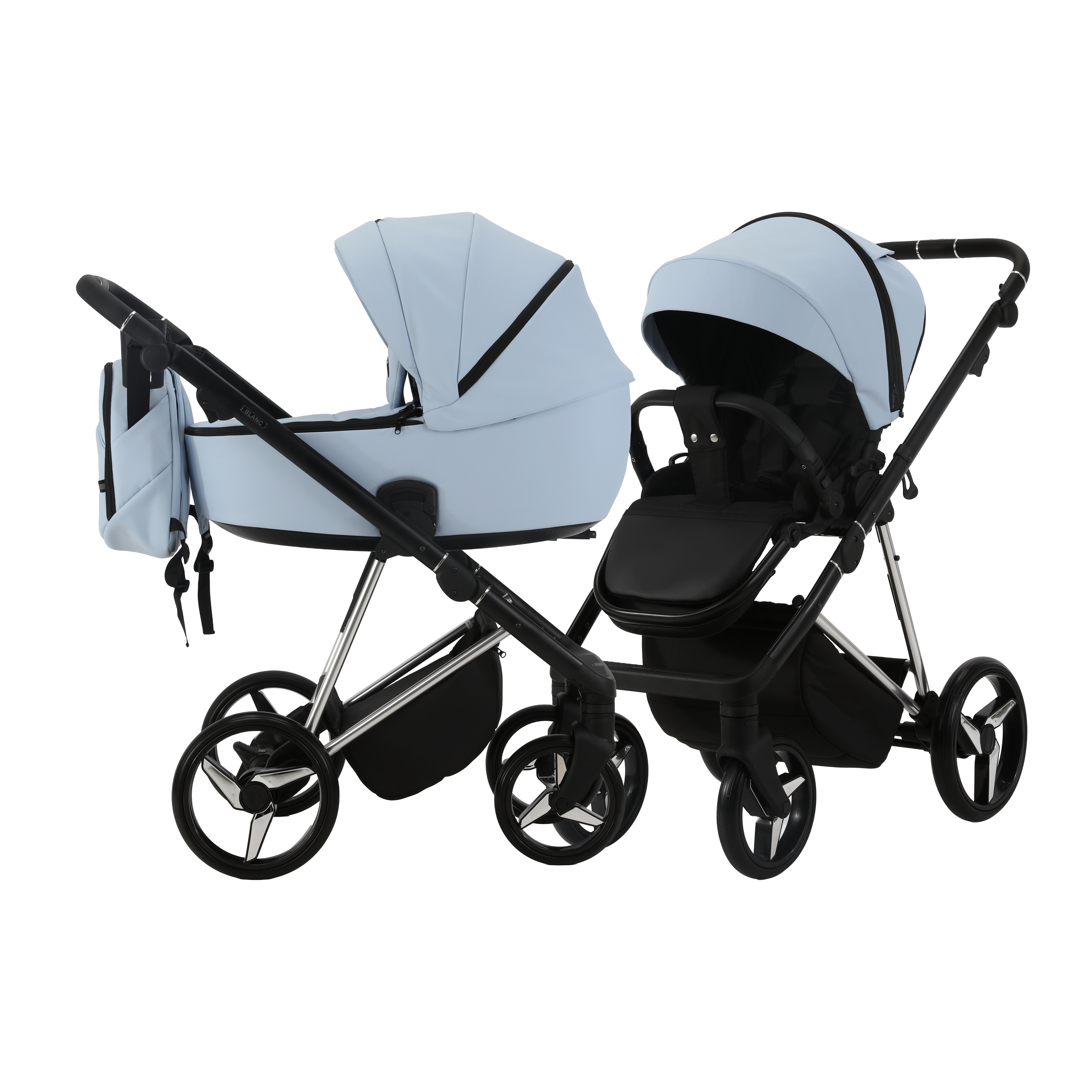 CARRITO DUO BLANC Celeste - Dulce Sonrisa