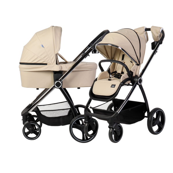 CARRITO DUO ELENA POLIPEL Beige - Dulce Sonrisa
