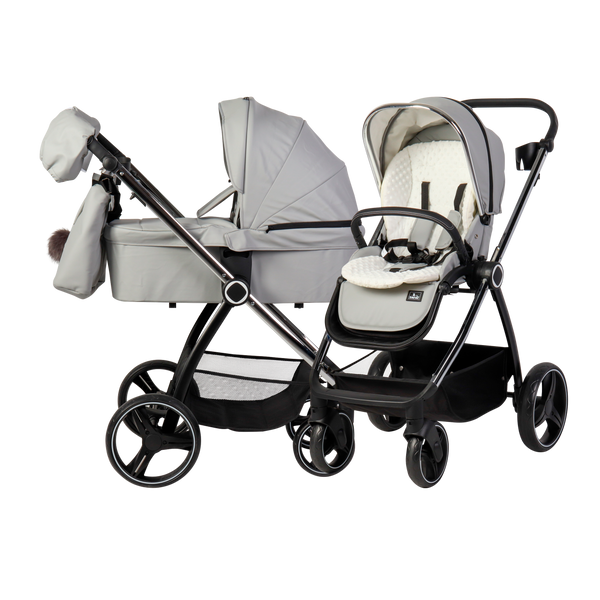 CARRITO DUO ELENA POLIPEL Gris - Dulce Sonrisa