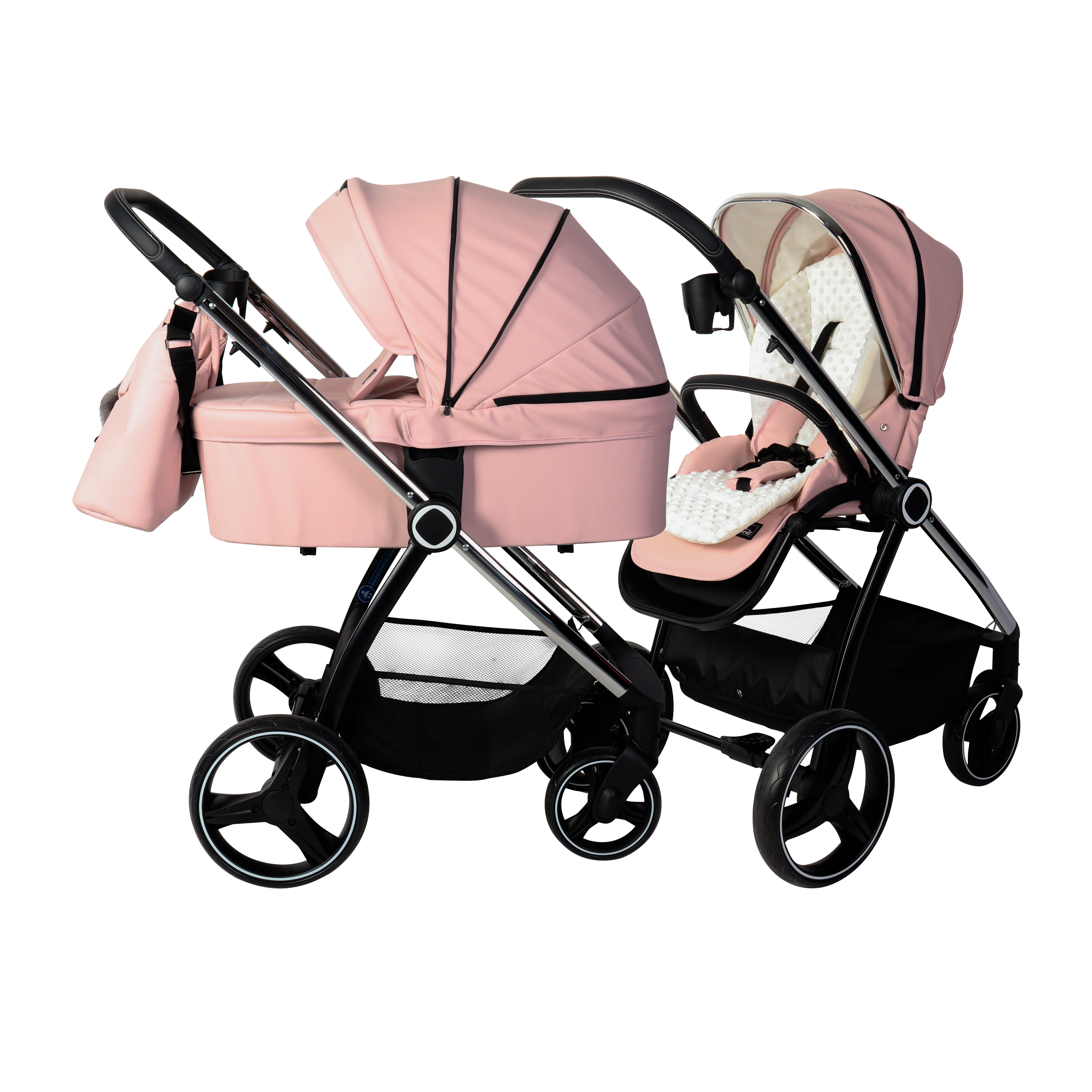 CARRITO DUO ELENA POLIPEL Rosa - Dulce Sonrisa
