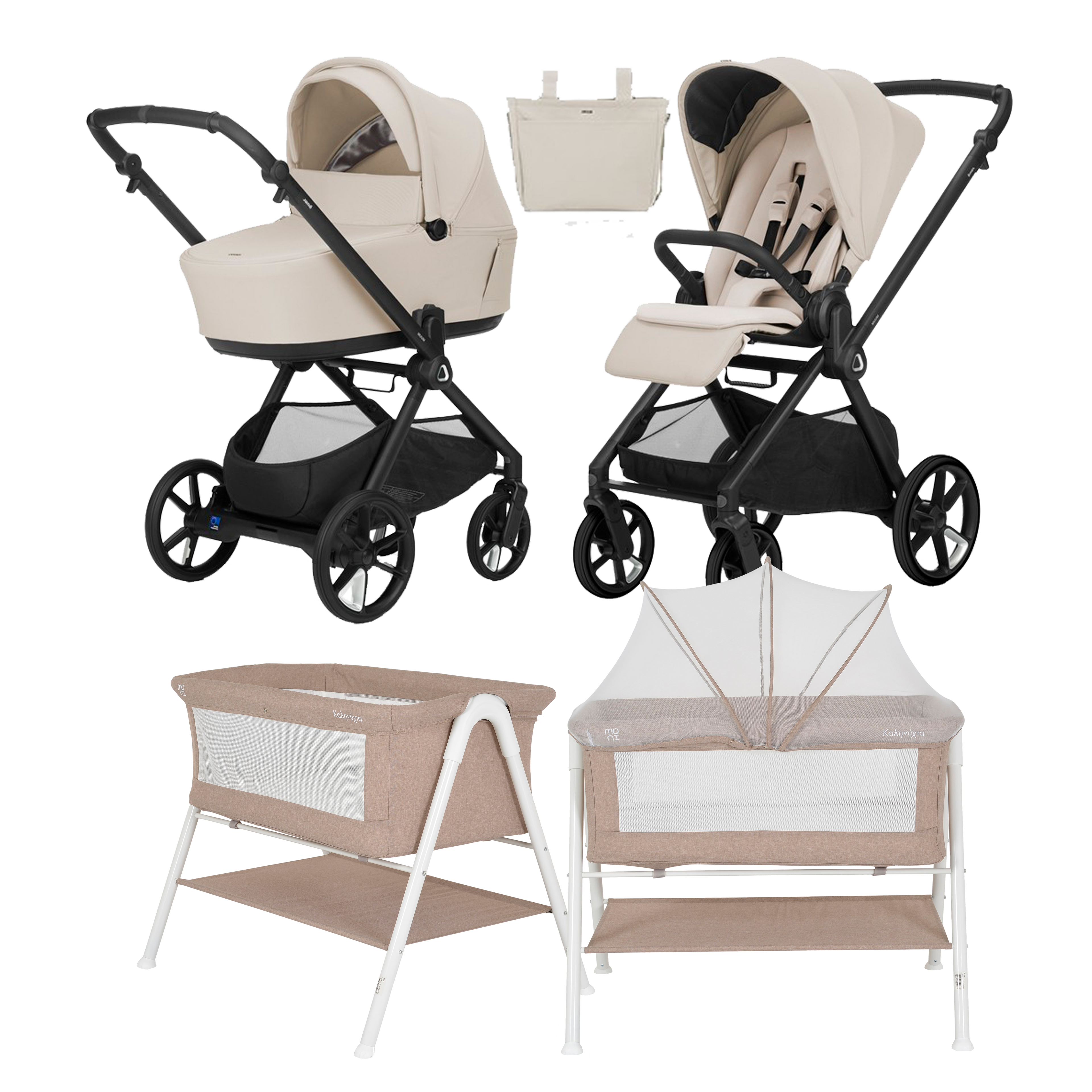 Pack ahorro: Carrito duo MUUN+ Minicuna KALINIHTA - Dulce Sonrisa