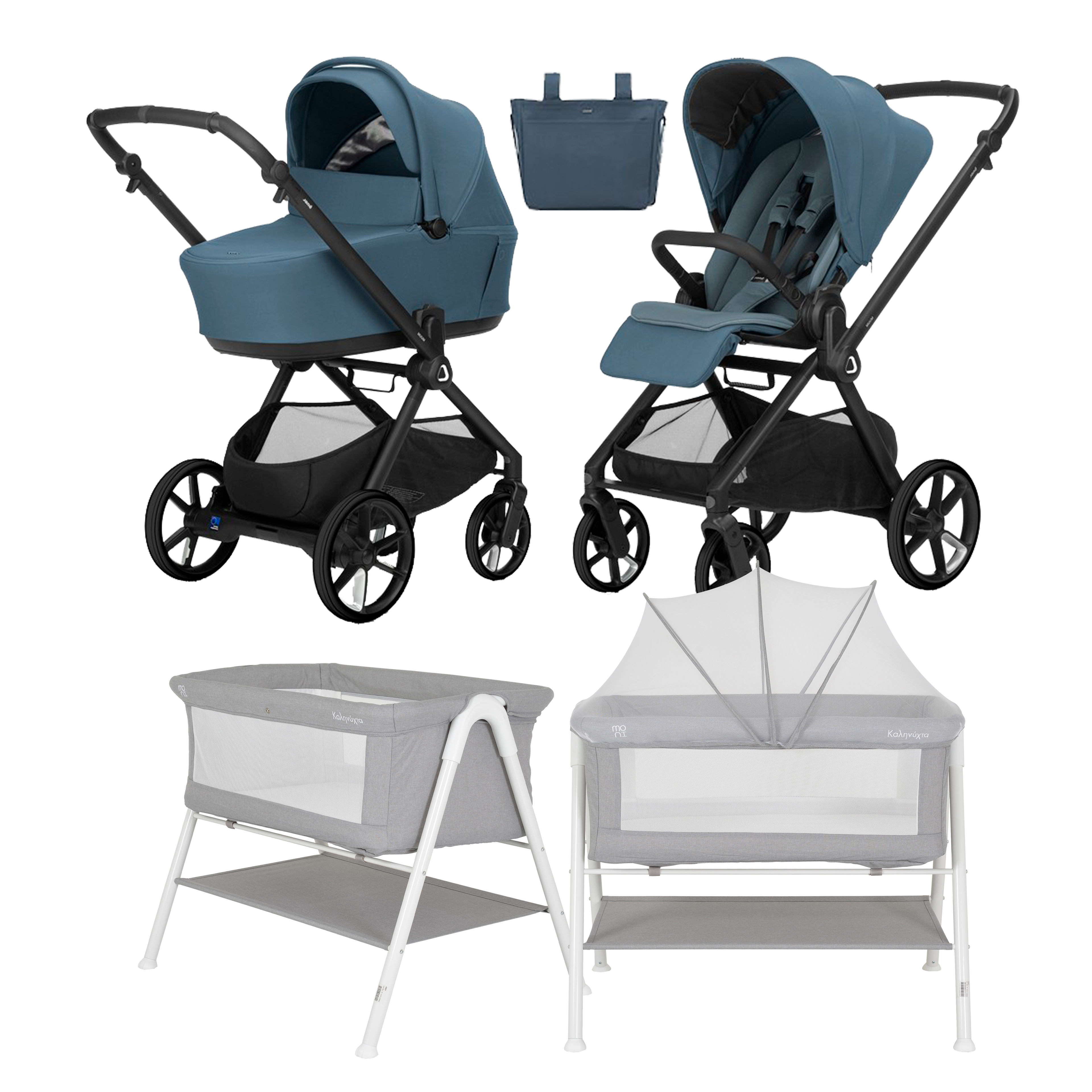 Pack ahorro: Carrito duo MUUN+ Minicuna KALINIHTA - Dulce Sonrisa