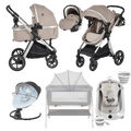 Pack ahorro: Carrito 3 en 1 Convertible ALINA+ Minicuna KALINIHTA + Bañera plegable con termómetro inteligente BALENA + Hamaca CLARISSA - Dulce Sonrisa