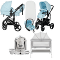 Pack ahorro: Carrito 3 en 1 CORINTO+ Minicuna KALINIHTA + Bañera plegable con termómetro inteligente BALENA