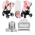 Pack ahorro: Carrito 3 en 1 CORINTO+ Minicuna KALINIHTA + Bañera plegable con termómetro inteligente BALENA