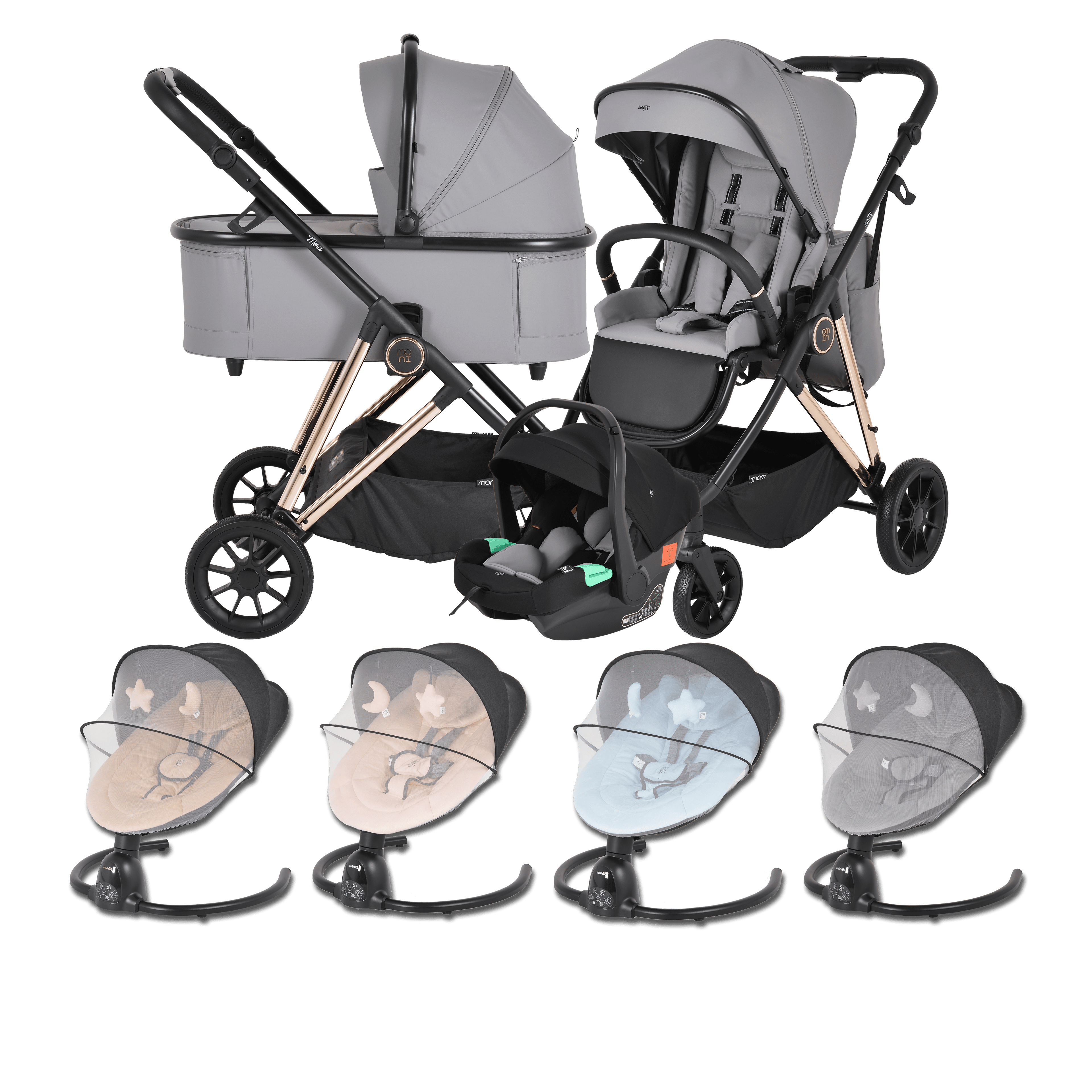 Pack ahorro: Carrito 3 en 1 MERCI + Hamaquita CLARISSA
