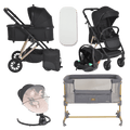 Pack ahorro: Carrito trio MERCI + Minicuna AURA + Hamaca CLARISSA - Dulce Sonrisa