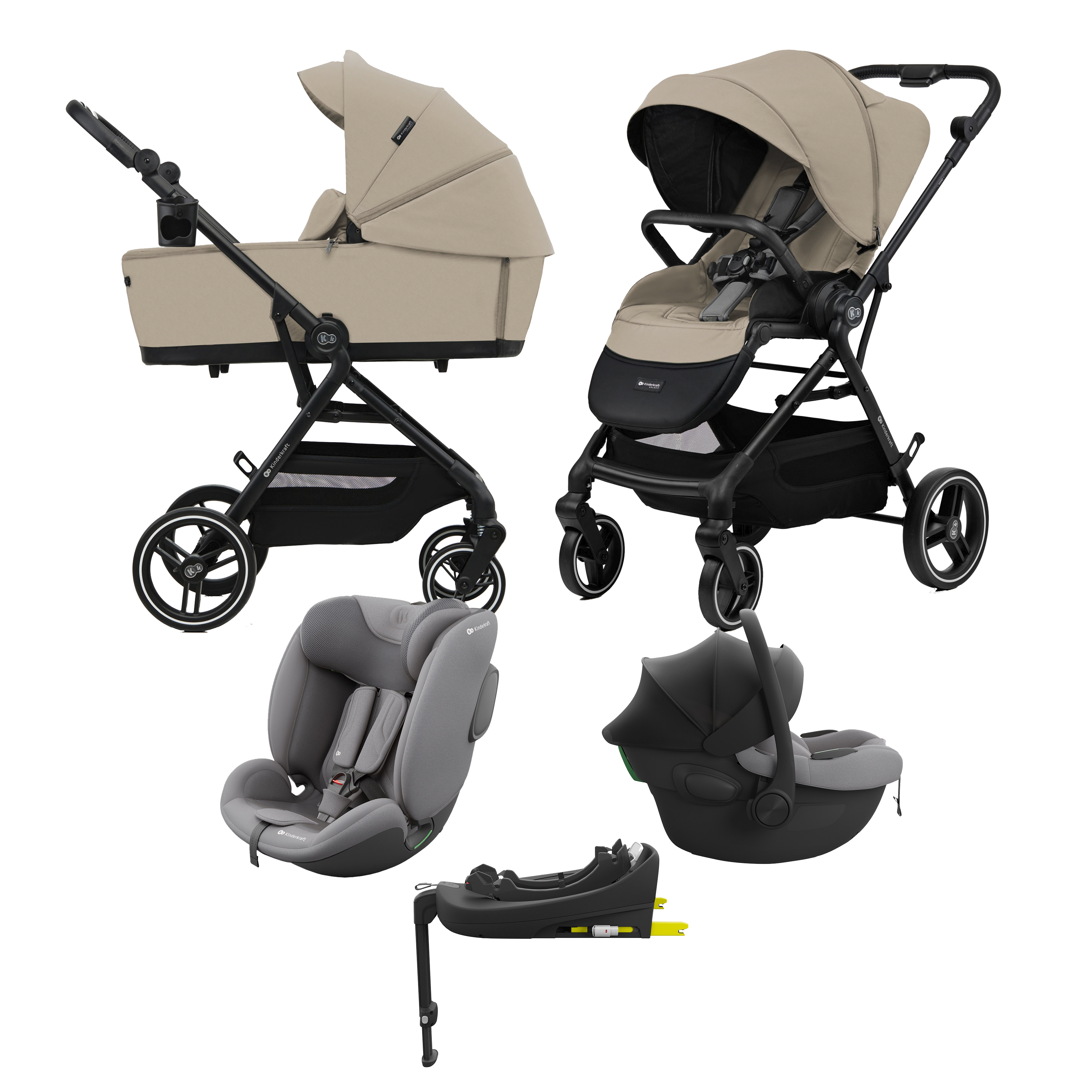 Pack: Carrito YOXI DUO + Grupo - 0 + Silla de Coche + Base Isofix
