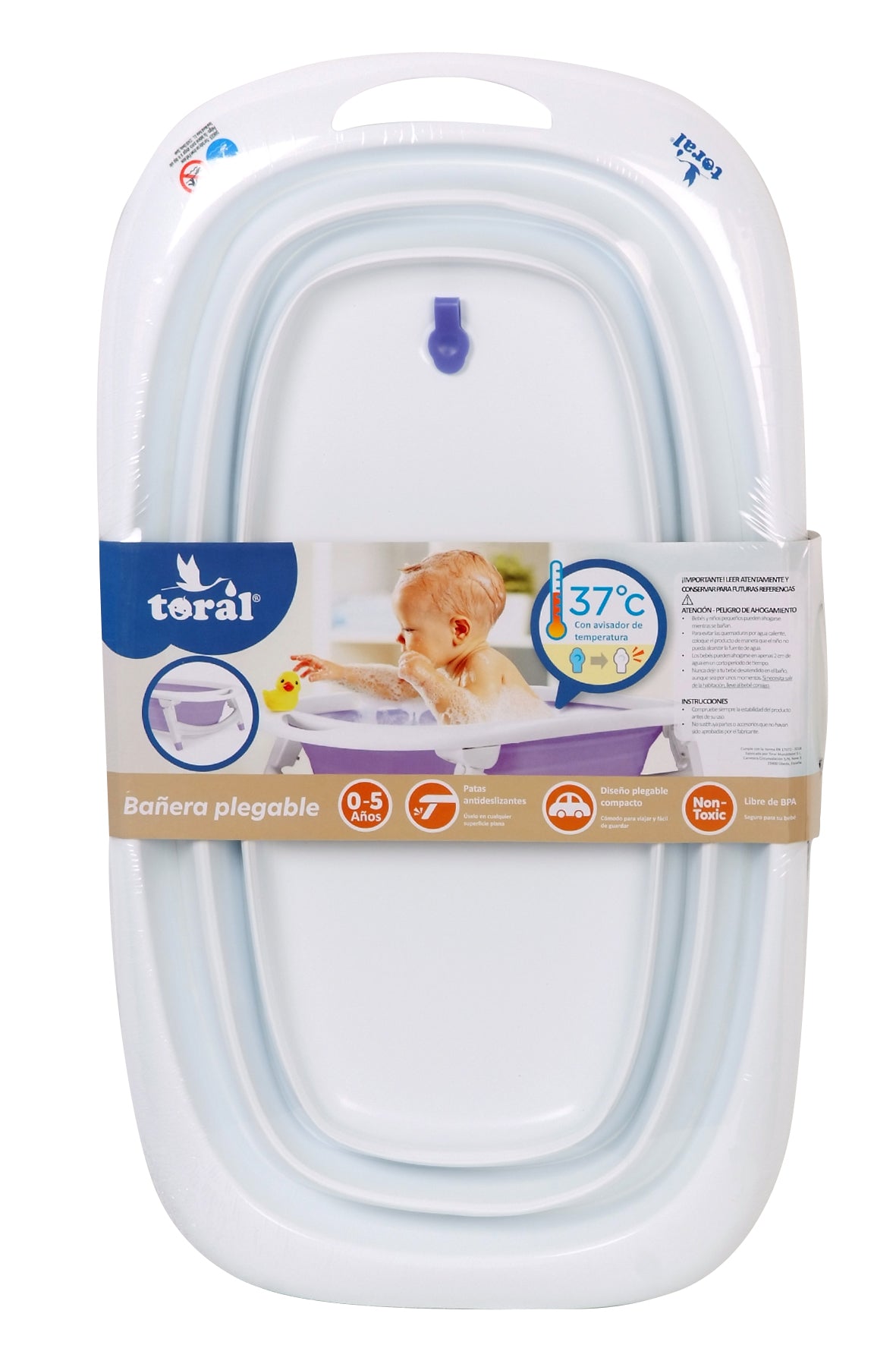BAÑERA PLEGABLE Blanco - Dulce Sonrisa