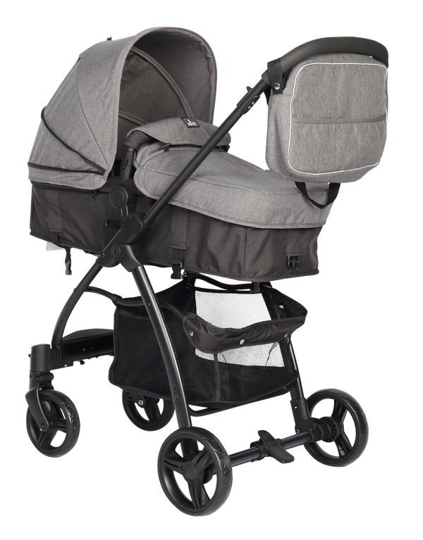 CARRITO DUO LIAM Gris - Dulce Sonrisa