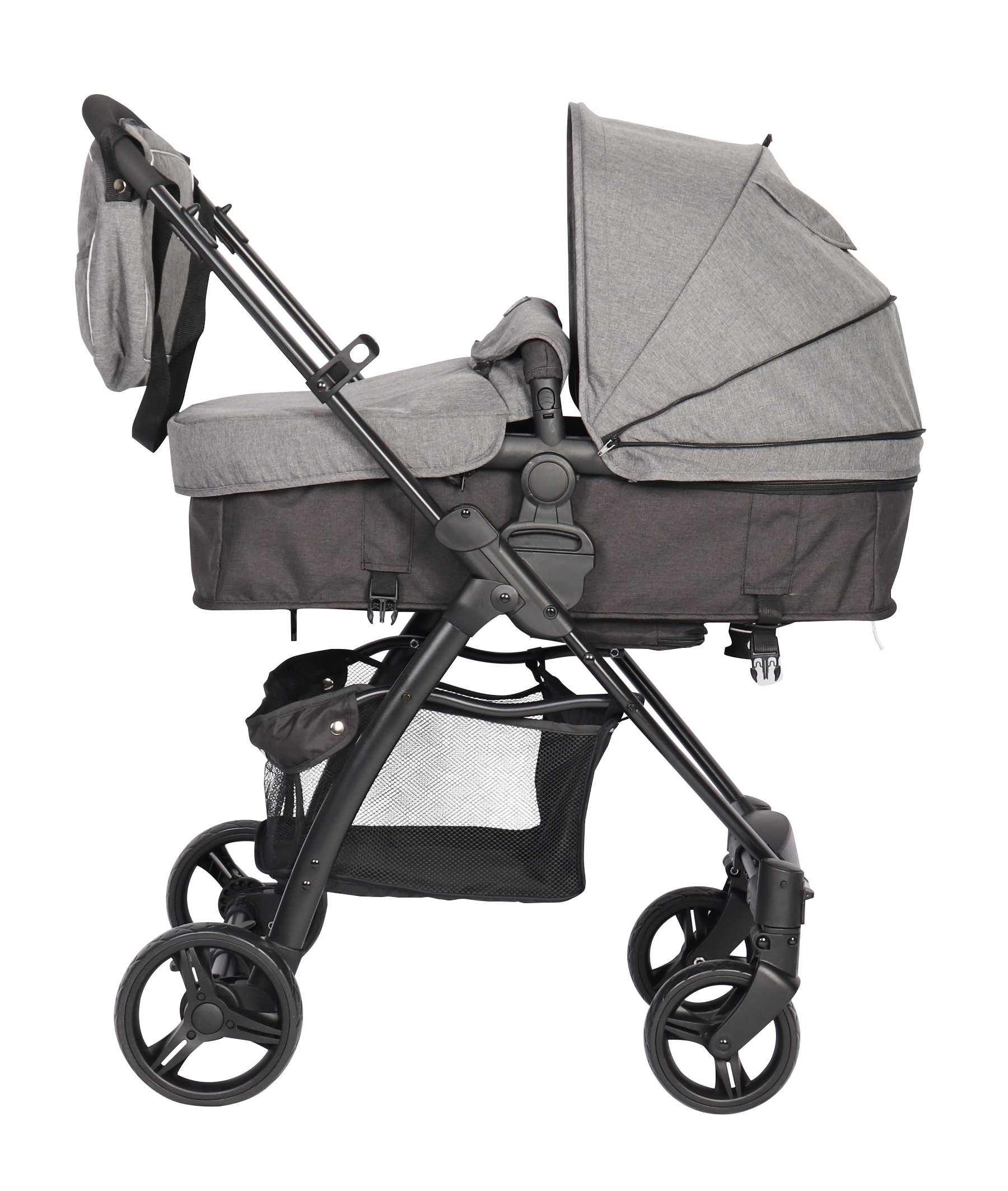 CARRITO DUO LIAM Gris - Dulce Sonrisa