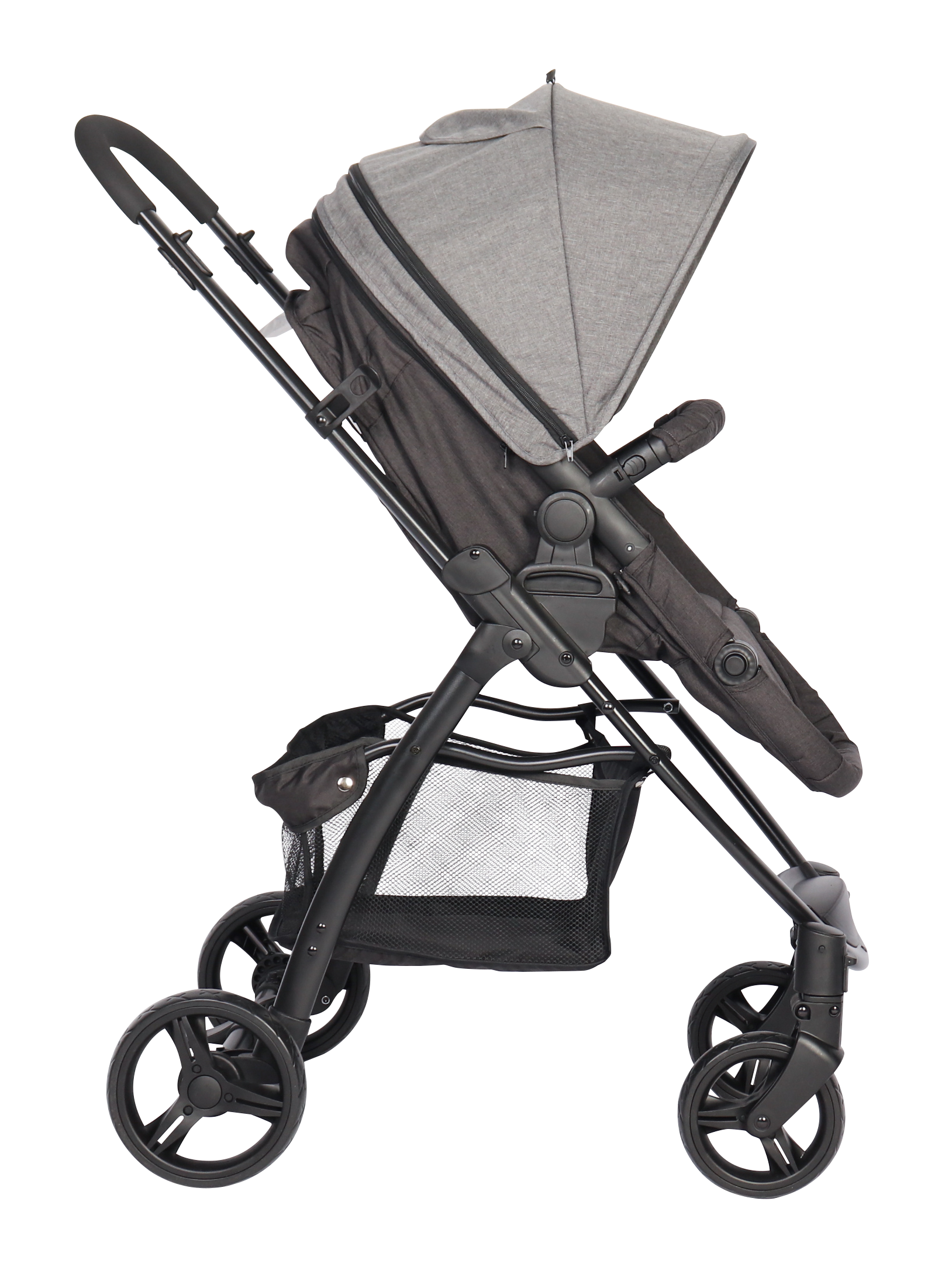 CARRITO DUO LIAM Gris - Dulce Sonrisa