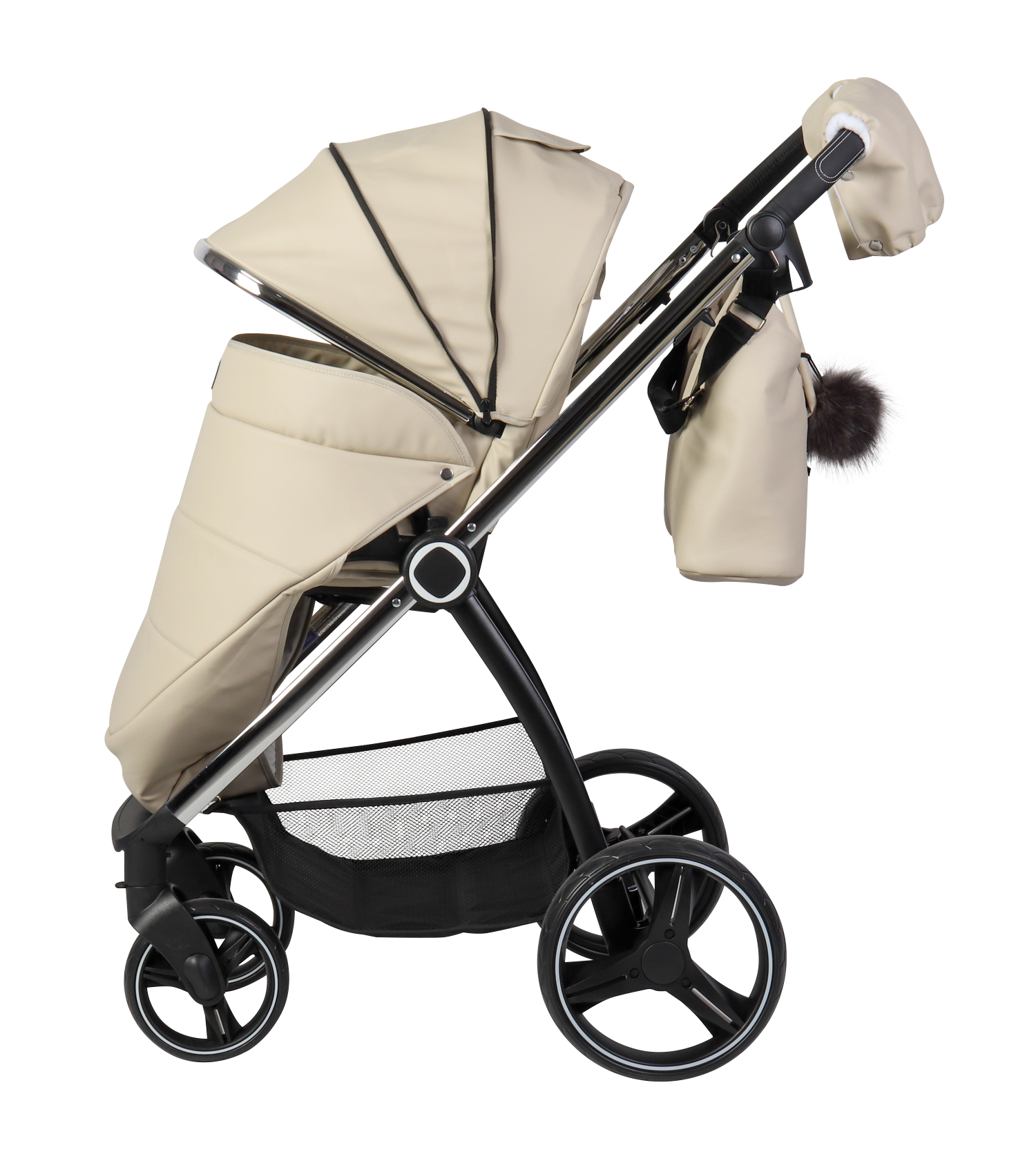 CARRITO DUO ELENA POLIPEL Beige - Dulce Sonrisa
