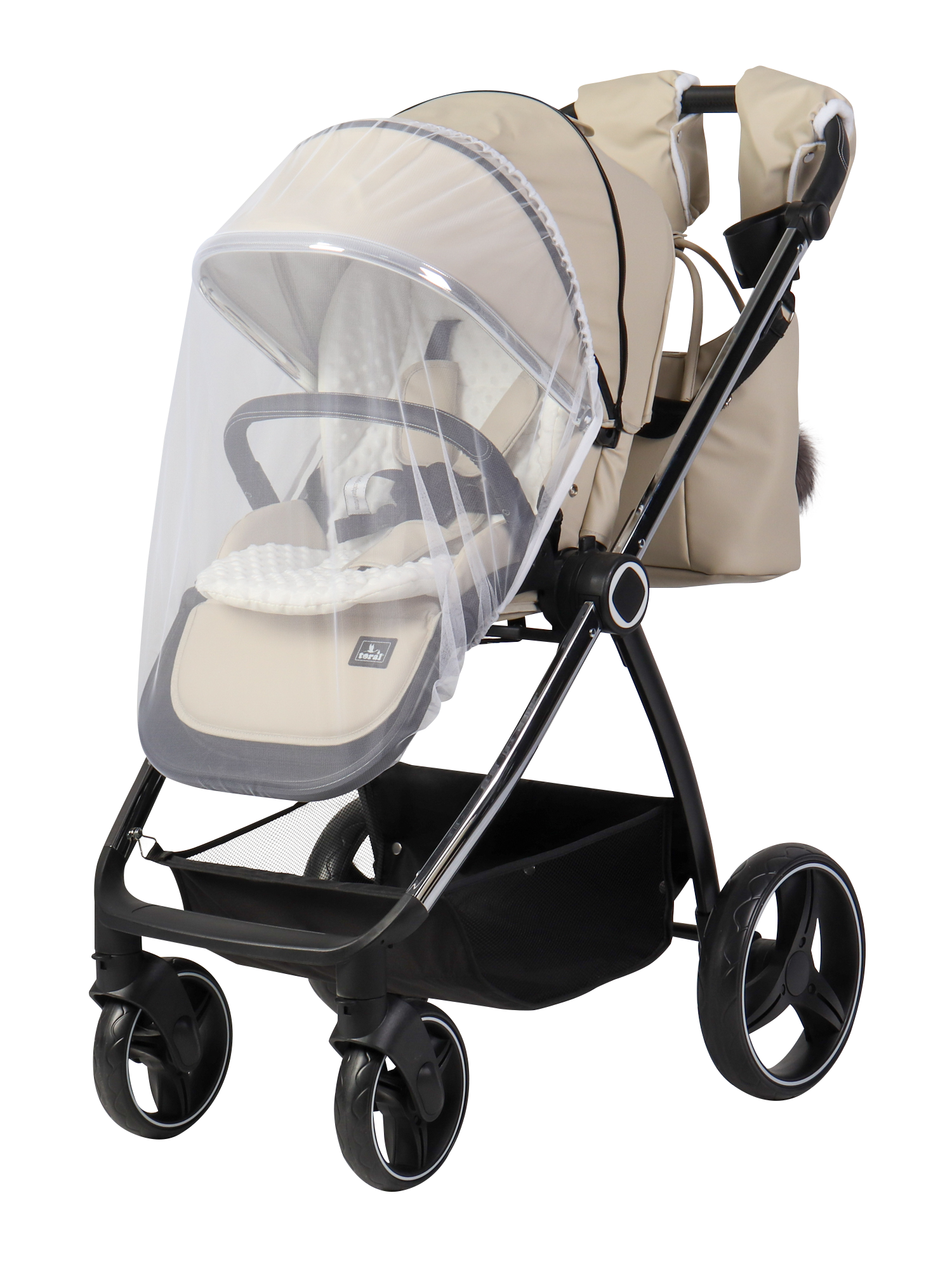 CARRITO DUO ELENA POLIPEL Beige - Dulce Sonrisa