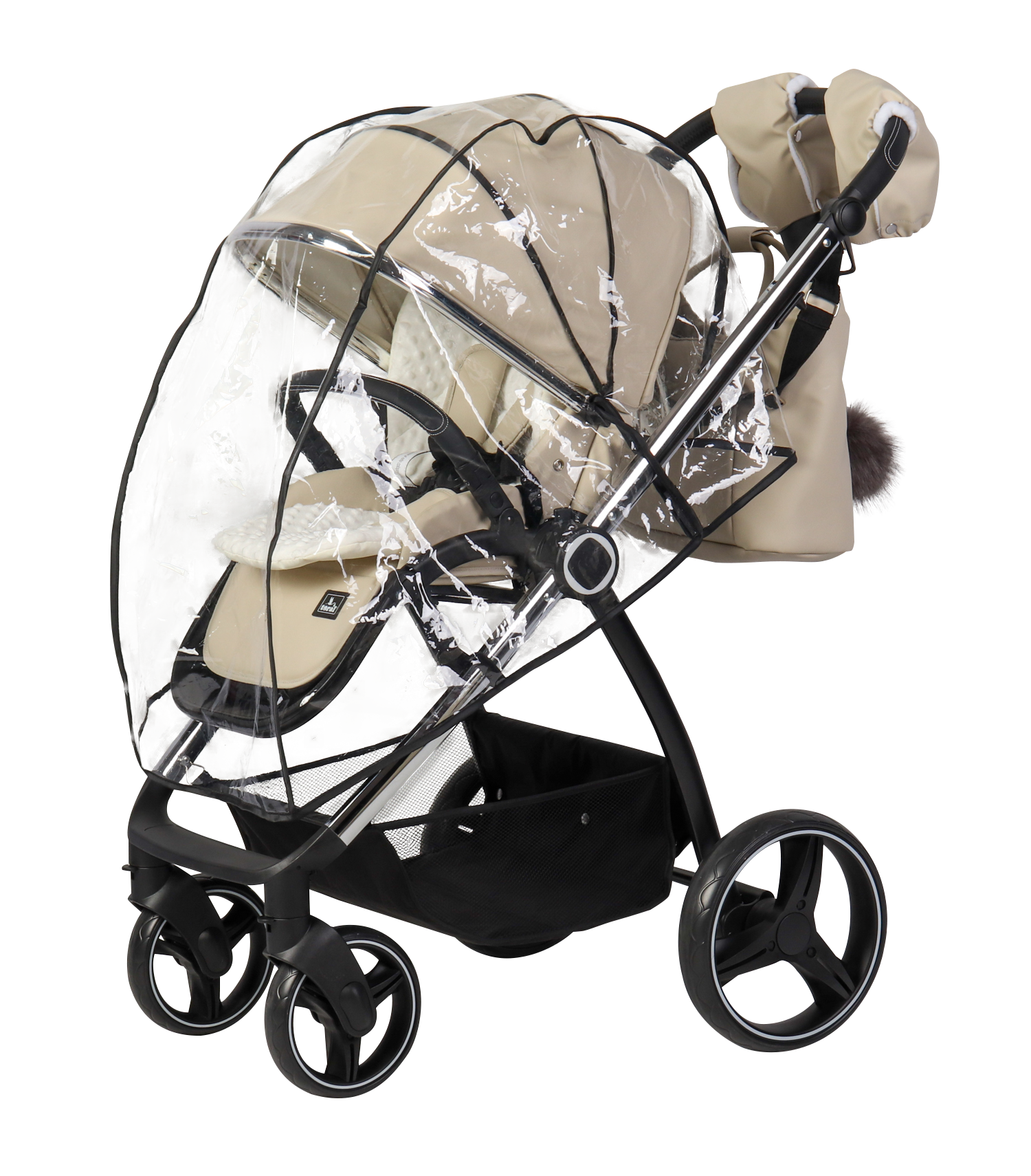CARRITO DUO ELENA POLIPEL Beige - Dulce Sonrisa