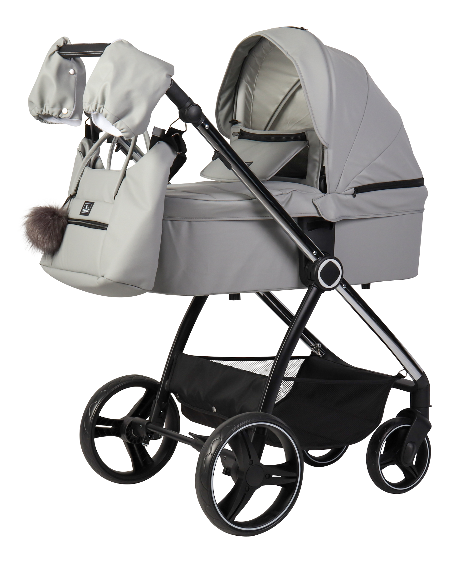 CARRITO DUO ELENA POLIPEL Gris - Dulce Sonrisa