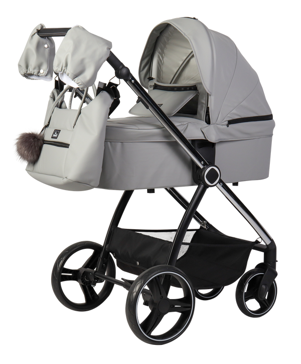 CARRITO DUO ELENA POLIPEL Gris - Dulce Sonrisa