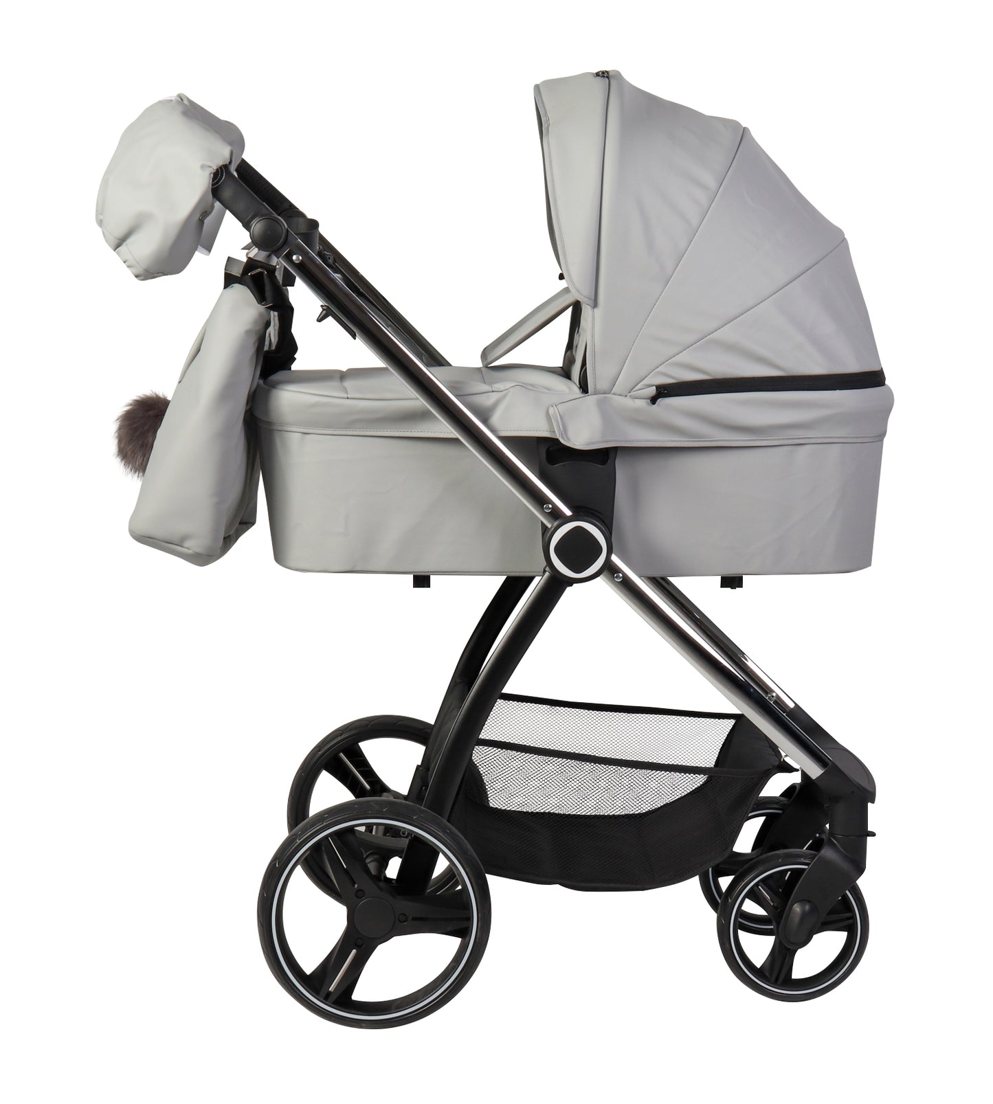 Carrito de bebé ELENA DUO POLIPIEL GRIS de Toral