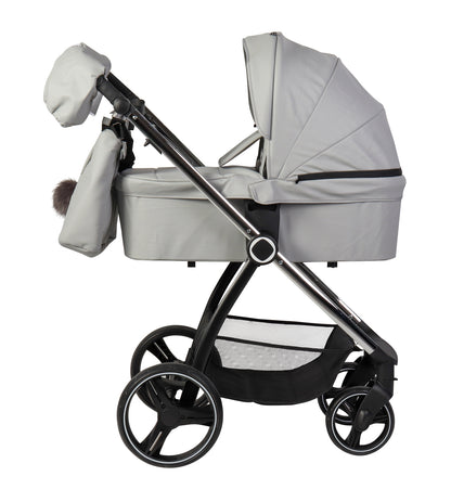 Carrito de bebé ELENA DUO POLIPIEL GRIS de Toral