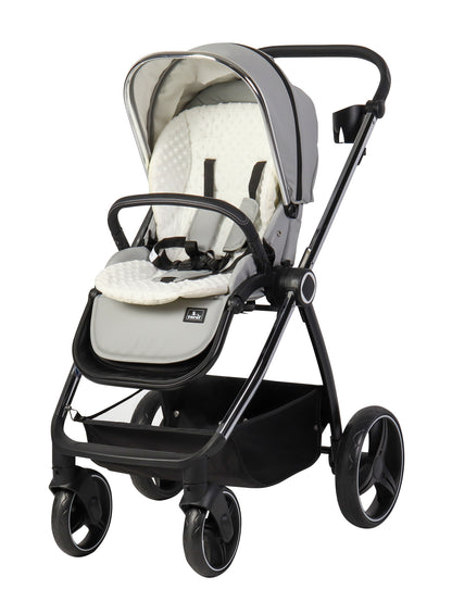 Carrito de bebé ELENA DUO POLIPIEL GRIS de Toral