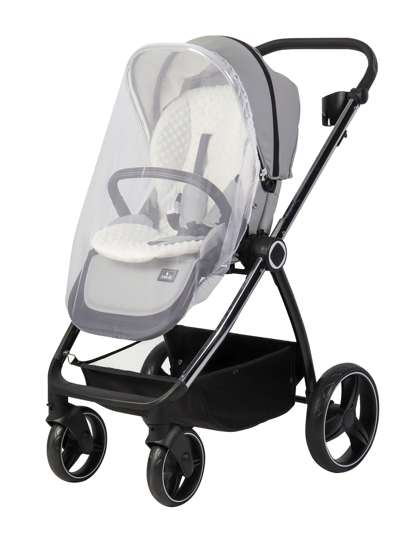 Carrito de bebé ELENA DUO POLIPIEL GRIS de Toral