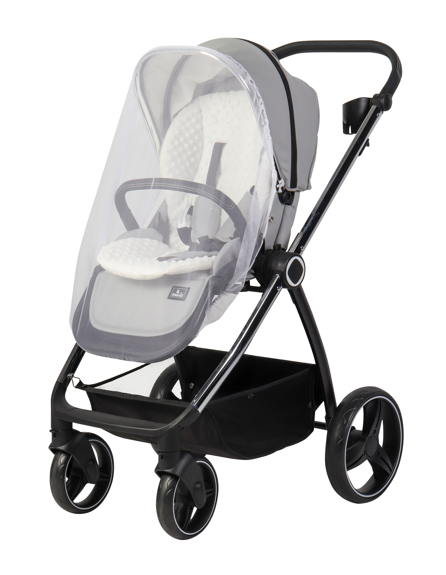 CARRITO DUO ELENA POLIPEL Gris - Dulce Sonrisa
