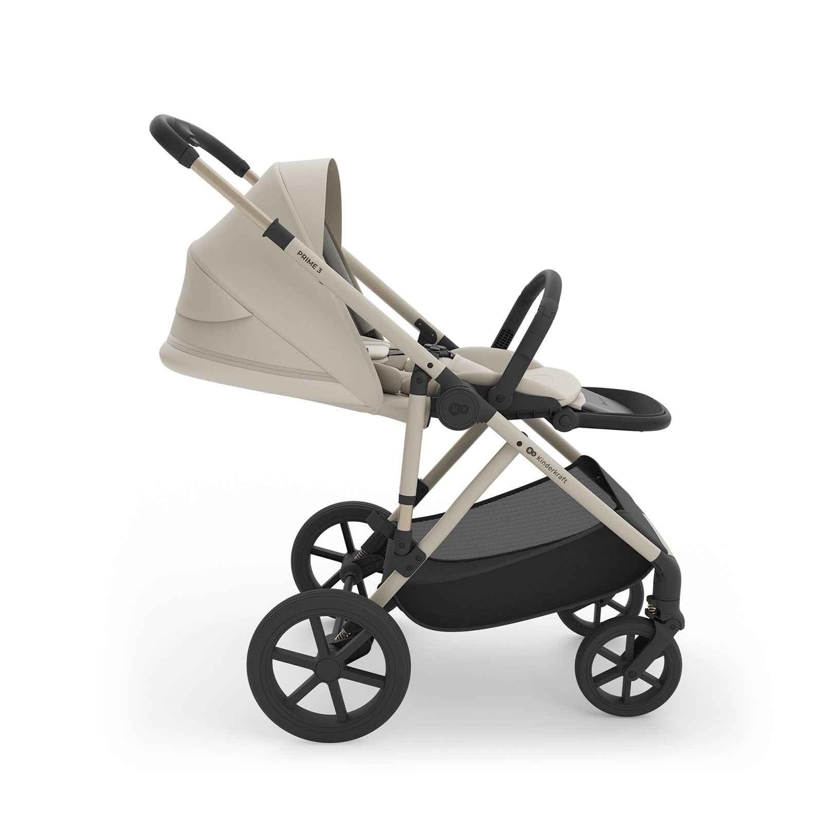 Carrito de bebé PRIME3 TRIO POLIPIEL/TELA de KinderKraft