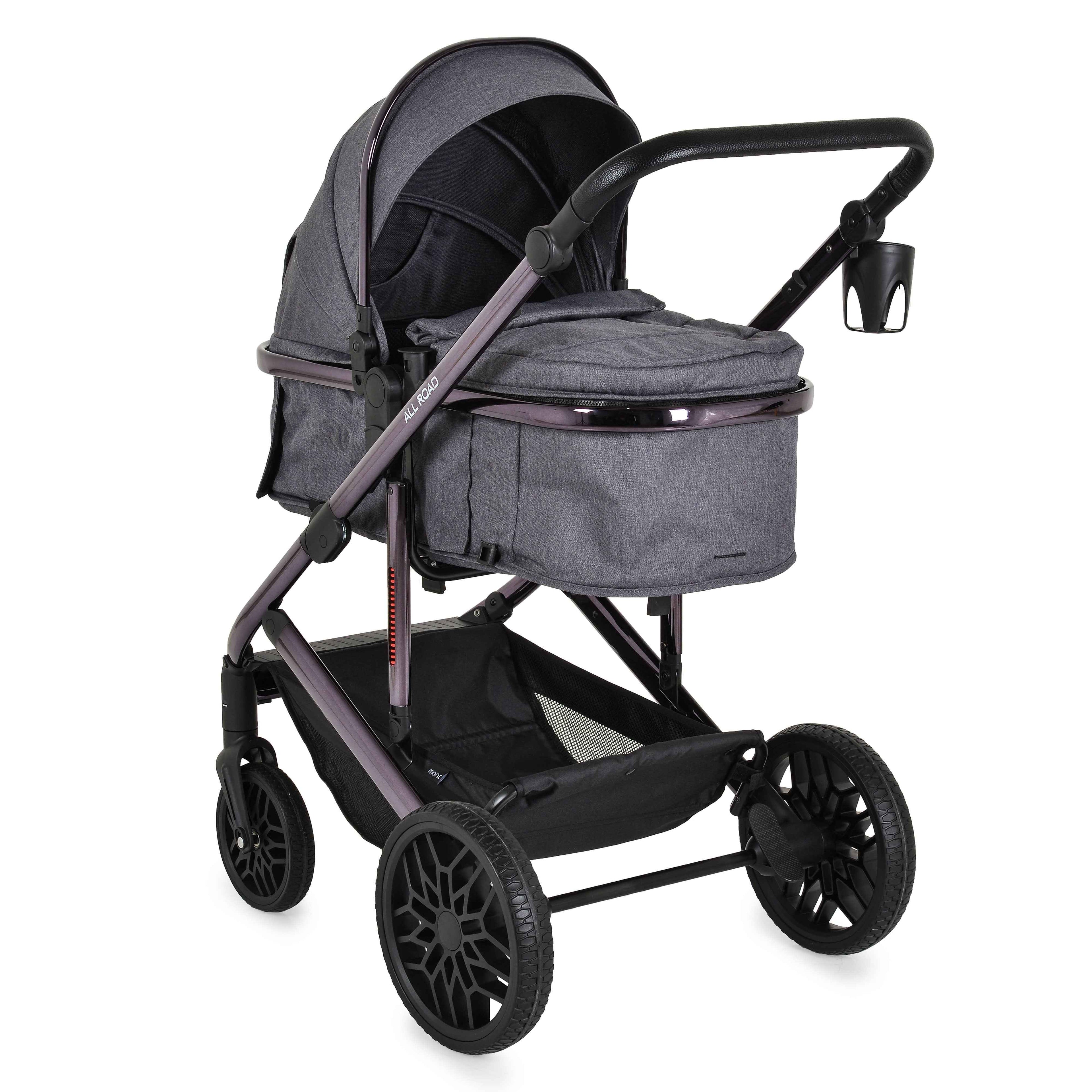 Carrito de bebé DUO CONVERTIBLE ALL ROAD hasta 22 kg de Moni + Grupo 0 (40cm - 87cm)