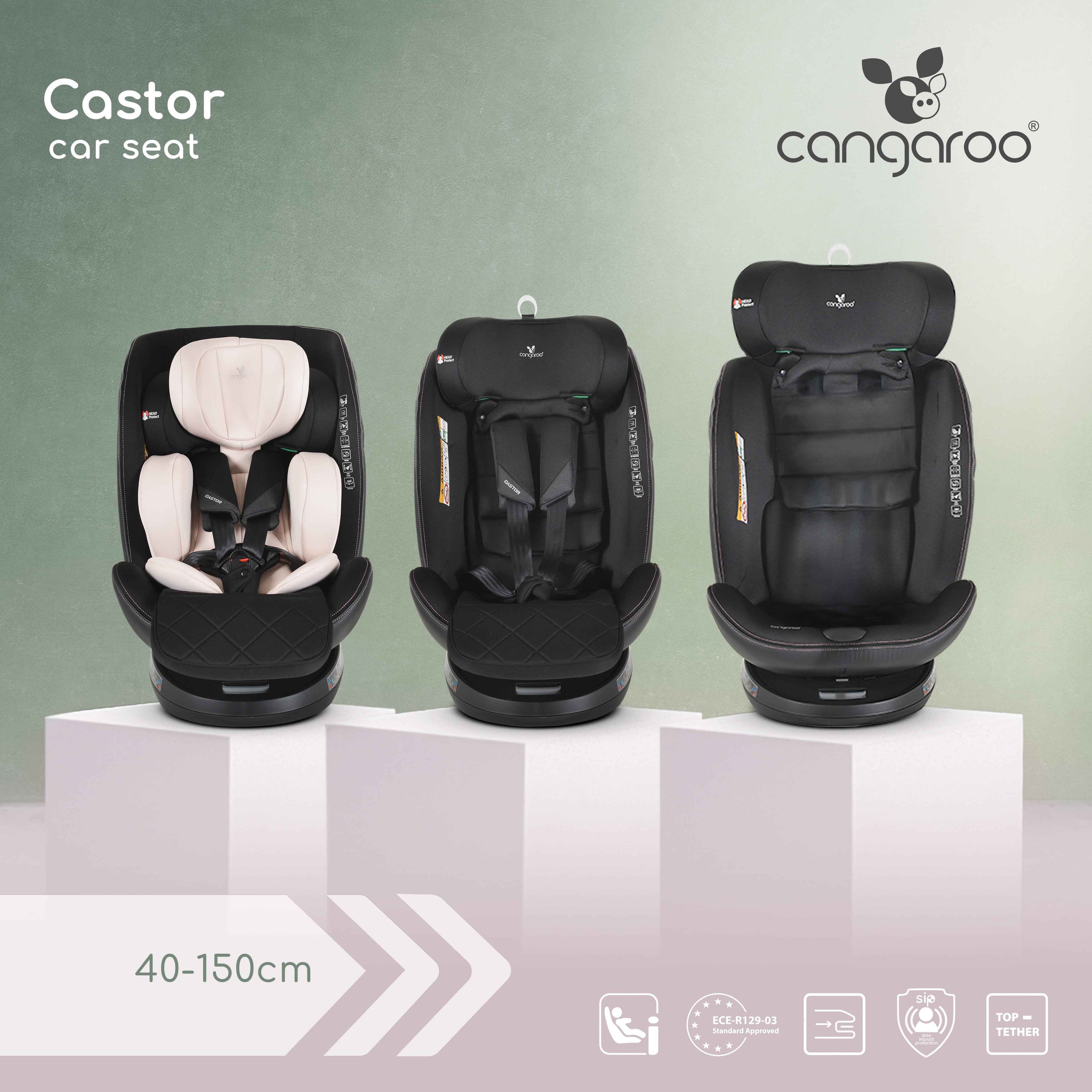 Silla de auto CASTOR i-Size (40-150 cm) de Cangaroo