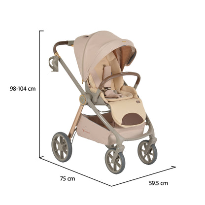 Carrito de bebé trío UNIQUE hasta 22 kg de Cangaroo