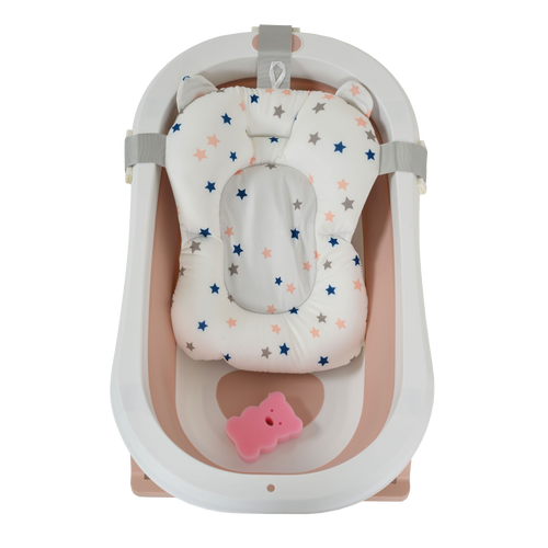 BAÑERA PLEGABLE PALMA Rosa con Reductor - Dulce Sonrisa