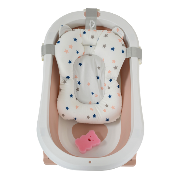 BAÑERA PLEGABLE PALMA Rosa con Reductor - Dulce Sonrisa