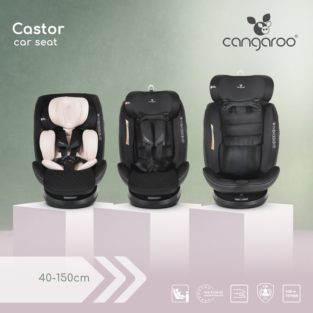 Silla de auto CASTOR i-Size (40-150 cm) de Cangaroo
