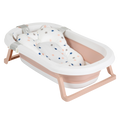 BAÑERA PLEGABLE PALMA Rosa con Reductor