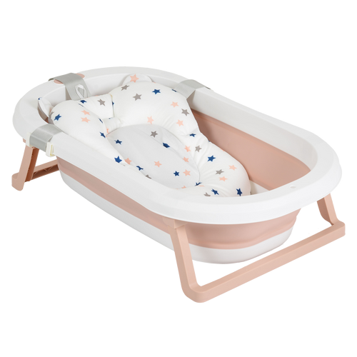 BAÑERA PLEGABLE PALMA Rosa con Reductor